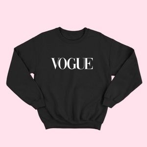 NEW VOGUE S-5X Oversized Sweatshirts Top Black